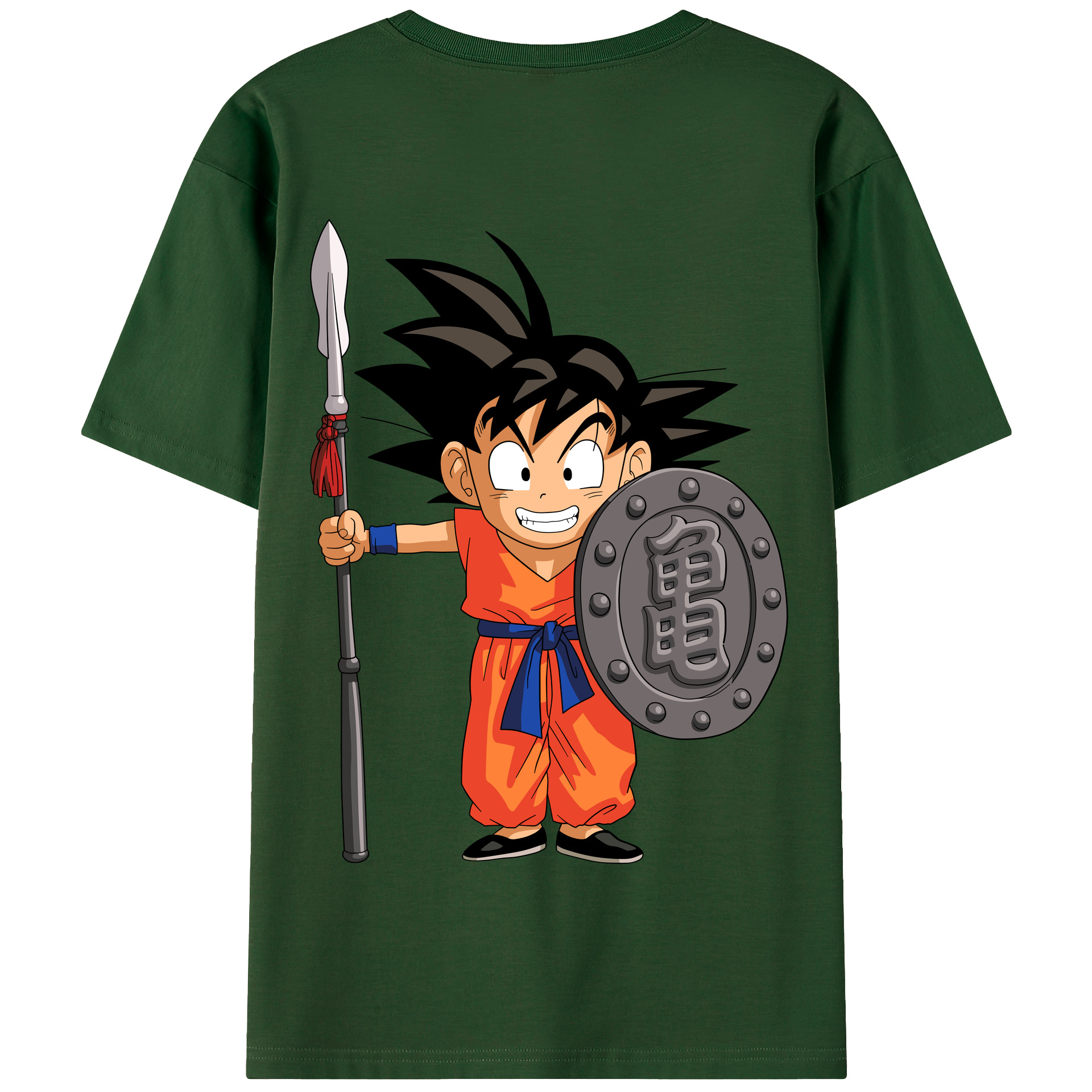 （画像用） ドラゴンボール 孫悟空（そん ごくう）Son Goku カカロット DRAGON BALL Kakarotto 綿100％半袖Tシャツ（背面プリント）